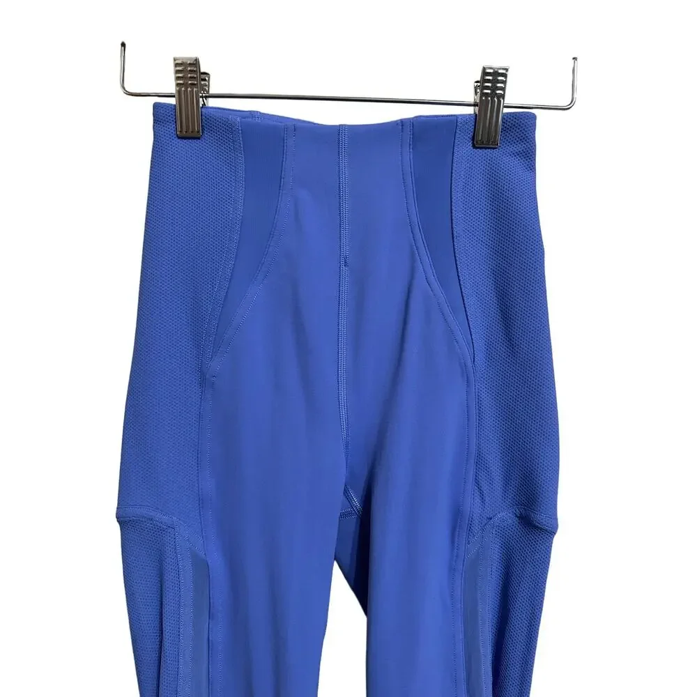 Lululemon Women's everlux Blue Size‎ 2 High Rise Mesh Panel Athletic Leggings